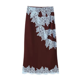 Conjunto de Renda com Blusa e Saia