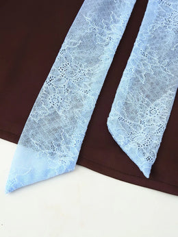 Conjunto de Renda com Blusa e Saia