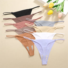 Tangas Sem Costuras com Efeito Seda — Pack de 4 — Modelo B