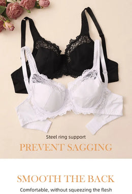 Soutien de Renda Elegante com Aro — Tamanhos Grandes