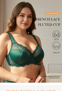 Soutien de Renda Elegante com Aro — Tamanhos Grandes