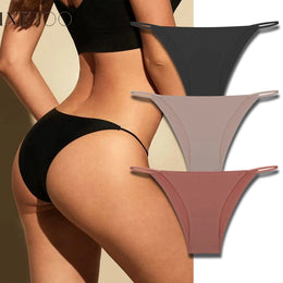 Cuecas Sem Costuras com Efeito Seda — Pack de 3 — Modelo A