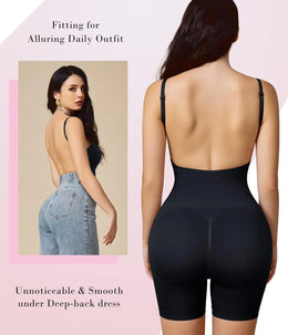 Body Modelador com Corset e Costas Abertas