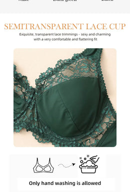 Soutien de Renda Elegante com Aro — Tamanhos Grandes