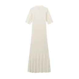 Vestido Midi de Malha com Botões