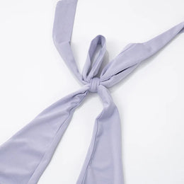Vestido Comprido com Decote Halter e Costas Descobertas — Bordô