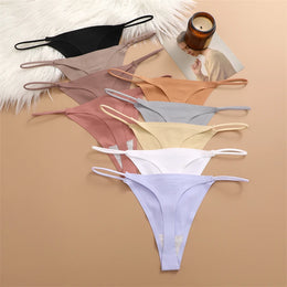 Tangas Sem Costuras com Efeito Seda — Pack de 4 — Modelo B