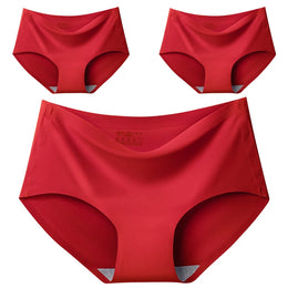 Cuecas Sem Costuras com Efeito Seda — Pack de 3 — Modelo B