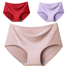 Cuecas Sem Costuras com Efeito Seda — Pack de 3 — Modelo B