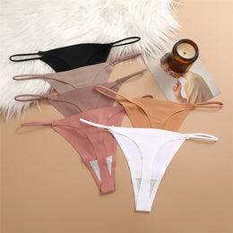 Tangas Sem Costuras com Efeito Seda — Pack de 4 — Modelo B