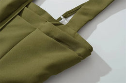 Vestido Comprido com Corpete, Laço e Fenda