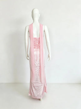Vestido Comprido sem Alças com Corpete
