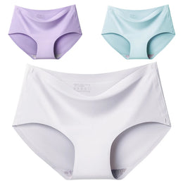 Cuecas Sem Costuras com Efeito Seda — Pack de 3 — Modelo B