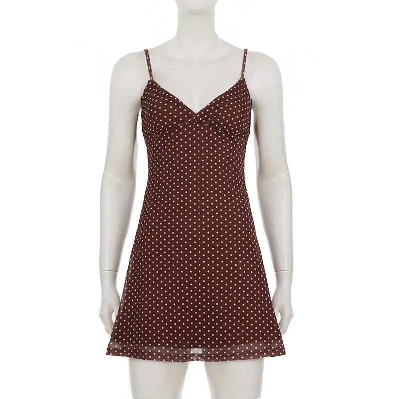 Vestido Curto de Bolas sem Mangas