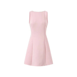 Vestido Curto com Laço de Pérolas e Costas Descobertas