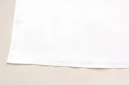 Vestido Comprido Acetinado com Costas Descobertas — Branco