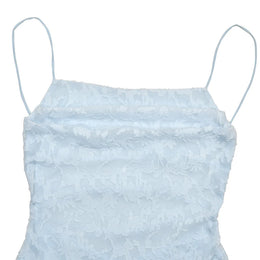 Vestido Comprido de Chiffon com Costas Descobertas