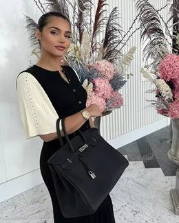 Vestido Midi de Malha com Botões