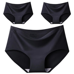 Cuecas Sem Costuras com Efeito Seda — Pack de 3 — Modelo B