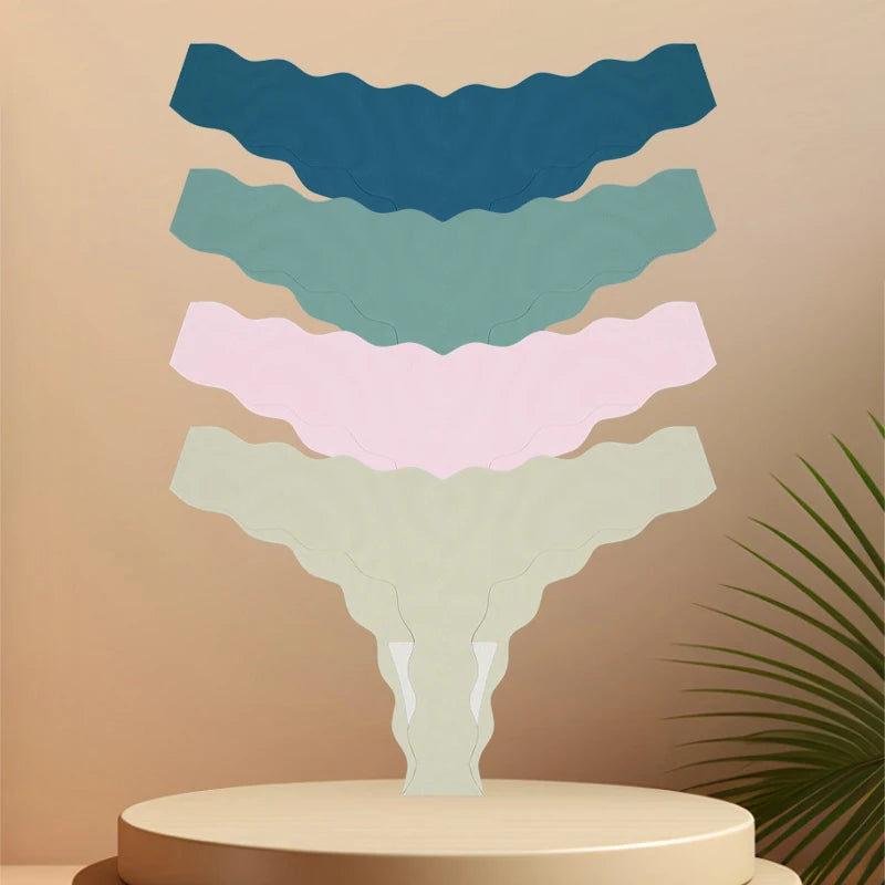 Tangas Sem Costuras com Efeito Seda — Pack de 4 — Modelo A
