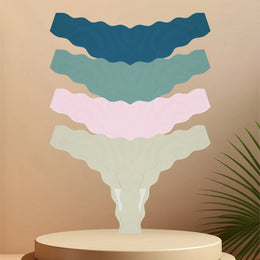 Tangas Sem Costuras com Efeito Seda — Pack de 4 — Modelo A