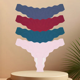 Tangas Sem Costuras com Efeito Seda — Pack de 4 — Modelo A