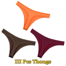 Kit 3 Tangas de Algodão FINETOO