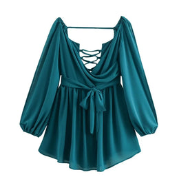 Vestido Curto Leopardo com Folhos e Cinto