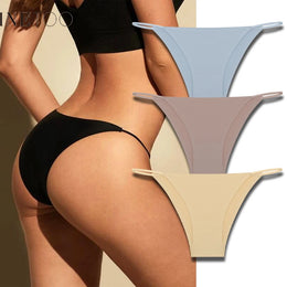 Cuecas Sem Costuras com Efeito Seda — Pack de 3 — Modelo A
