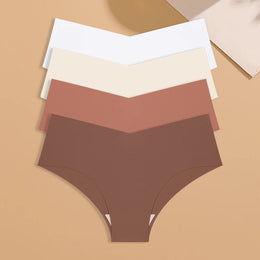 Kit 4 Cuecas de Seda de Gelo Sem Costura