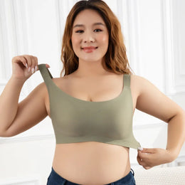 Soutien Sem Aros Plus Size com Alças Ajustáveis