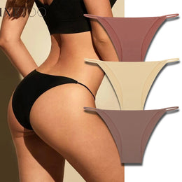 Cuecas Sem Costuras com Efeito Seda — Pack de 3 — Modelo A