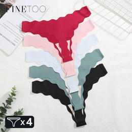 Tangas Sem Costuras com Efeito Seda Pack de 4 Modelo A — Tolobasao