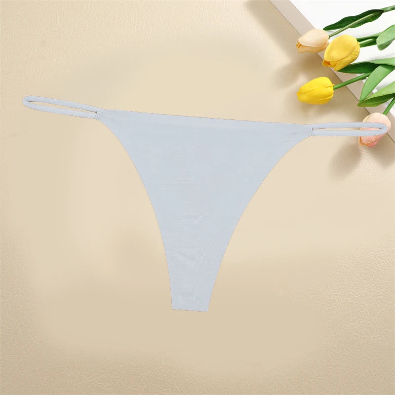 Tanga Sem Costura de Seda de Gelo