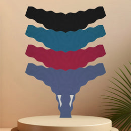 Tangas Sem Costuras com Efeito Seda — Pack de 4 — Modelo A