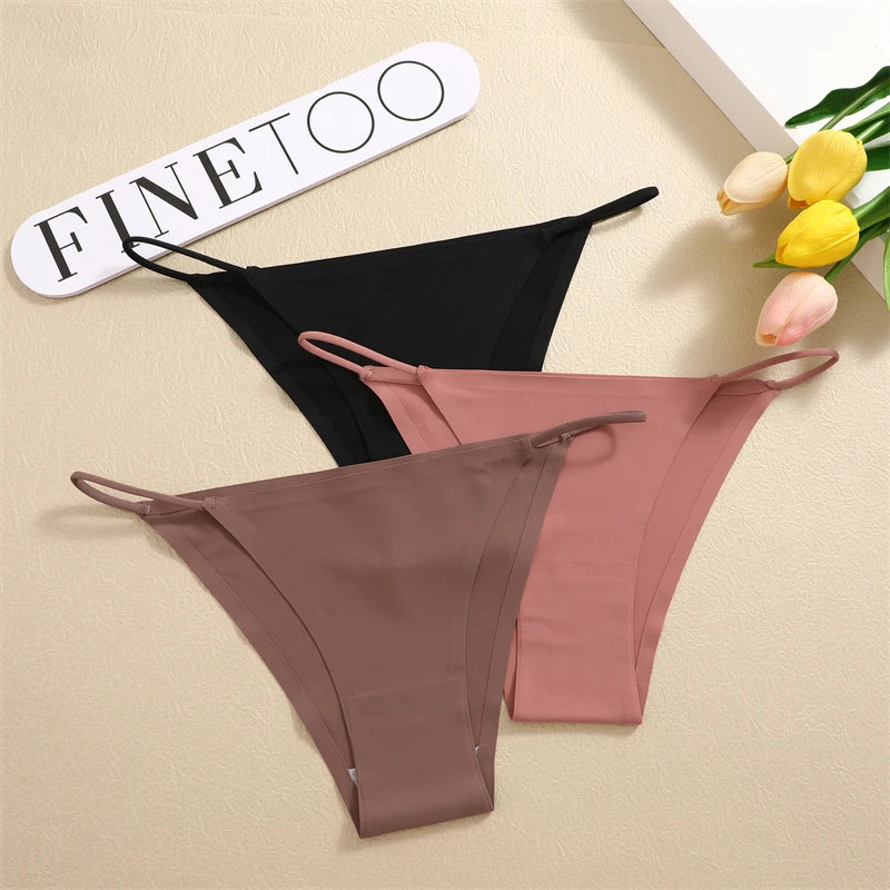 Cuecas Sem Costuras com Efeito Seda — Pack de 3 — Modelo A