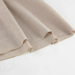 Vestido Curto em Linho com Atacadores