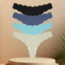 Tangas Sem Costuras com Efeito Seda — Pack de 4 — Modelo A