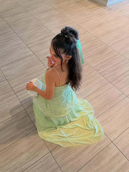 Vestido Comprido Bordado sem Alças