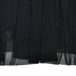 Vestido Comprido Franzido em Tule