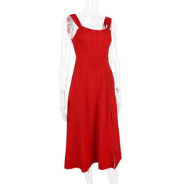 Vestido Midi Floral com Corpete e Bolsos