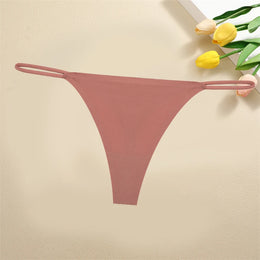 Tanga Sem Costura de Seda de Gelo