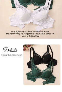 Soutien de Renda Elegante com Aro — Tamanhos Grandes