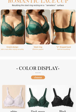 Soutien de Renda Elegante com Aro — Tamanhos Grandes