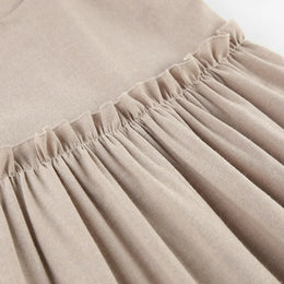 Vestido Curto em Linho com Atacadores