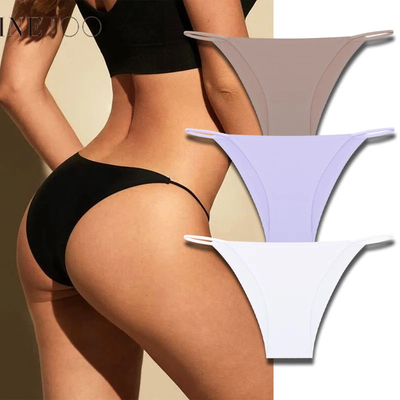 Cuecas Sem Costuras com Efeito Seda — Pack de 3 — Modelo A