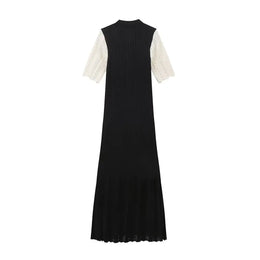 Vestido Midi de Malha com Botões