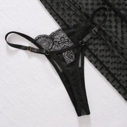 Vestido Elegante de Renda com Decote Halter