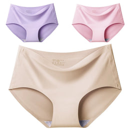 Cuecas Sem Costuras com Efeito Seda — Pack de 3 — Modelo B