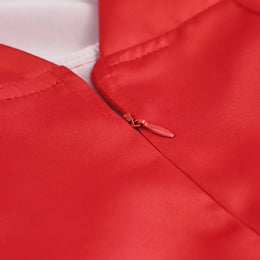 Vestido Curto com Laço e Recortes